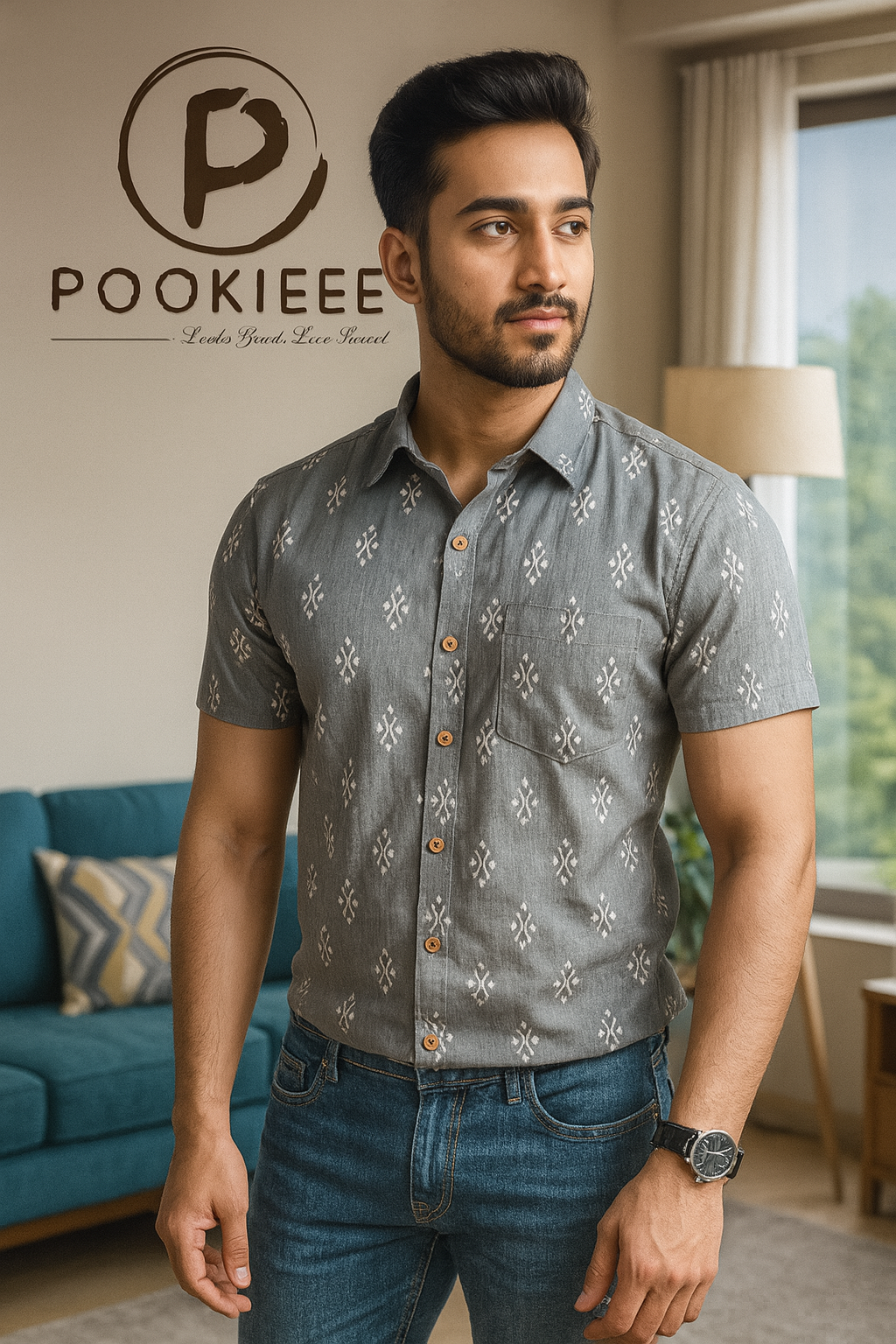Men’s Cotton Half-Sleeve Shirt